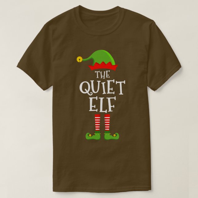 Camiseta O silêncio e engraçado natal que combina com o pij (Frente do Design)