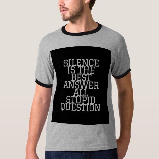 Camiseta O silêncio é Ouro (Frente)