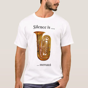 Camiseta O silêncio é superestimado em Tuba