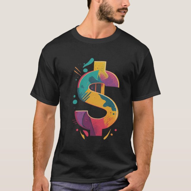 Camiseta o símbolo do dólar (Frente)