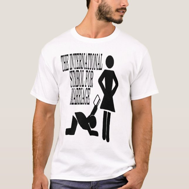 Camiseta O símbolo internacional para o casamento (Frente)