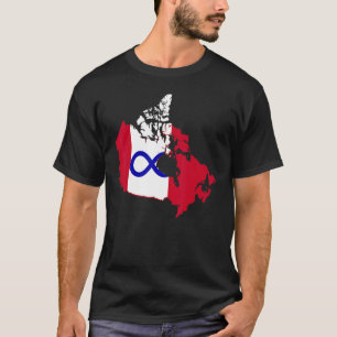 Camiseta O Símbolo Metis Pessoas Do Canadá Metis Cana