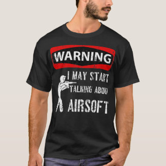 Camiseta O Sinal De Aviso Pode Começar A Falar Sobre O Airs