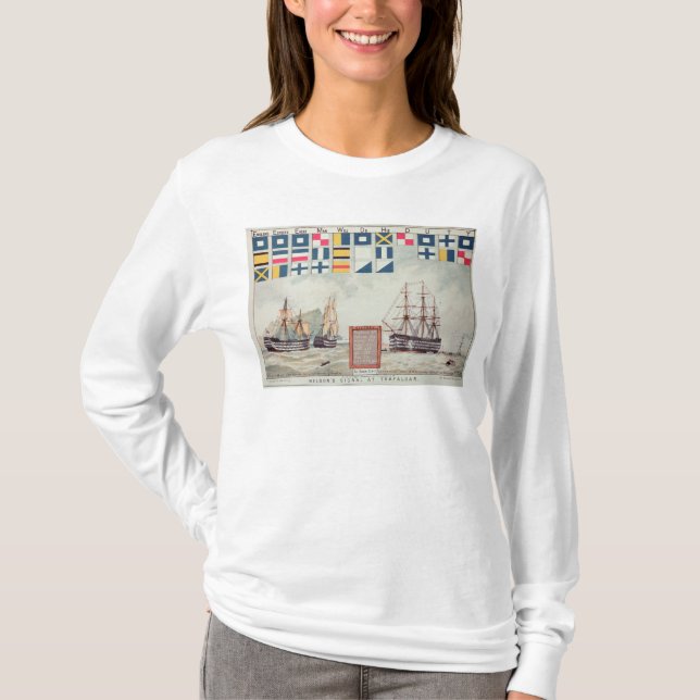 Camiseta O sinal de Nelson em Trafalgar (Frente)