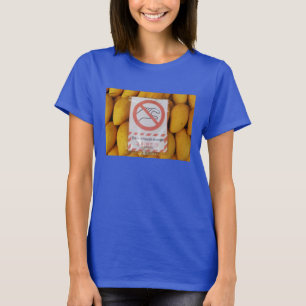 Camiseta O sinal engraçado 'não toca no mango