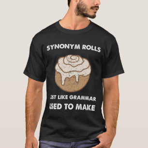 Camiseta o sinônimo rola exatamente como a gramática costum