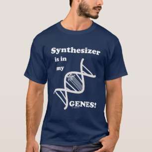 Camiseta O sintetizador está em meus genes