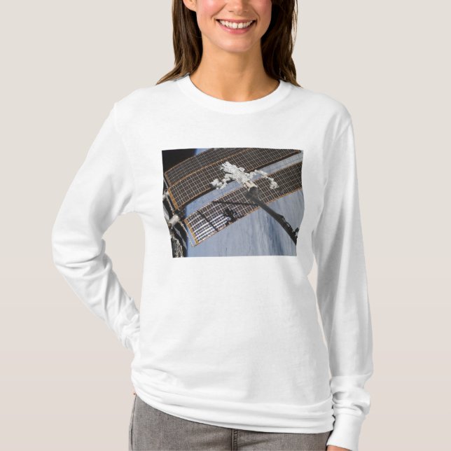 Camiseta O sistema robótico Dextre construído no Canadá 3 (Frente)