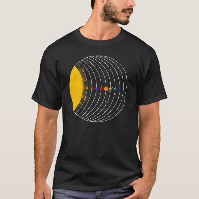 Camiseta O sistema solar (Frente)