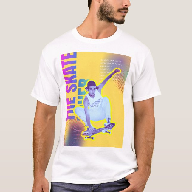 Camiseta O Skate - Camisa-T básica masculino (Frente)