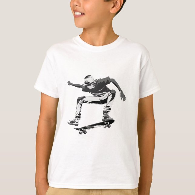 Camiseta O skate é a minha vida - Skateboarder (Frente)