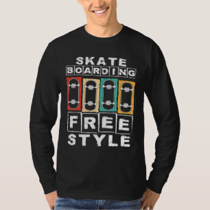Camiseta O skate é o meu estilo de vida retrô