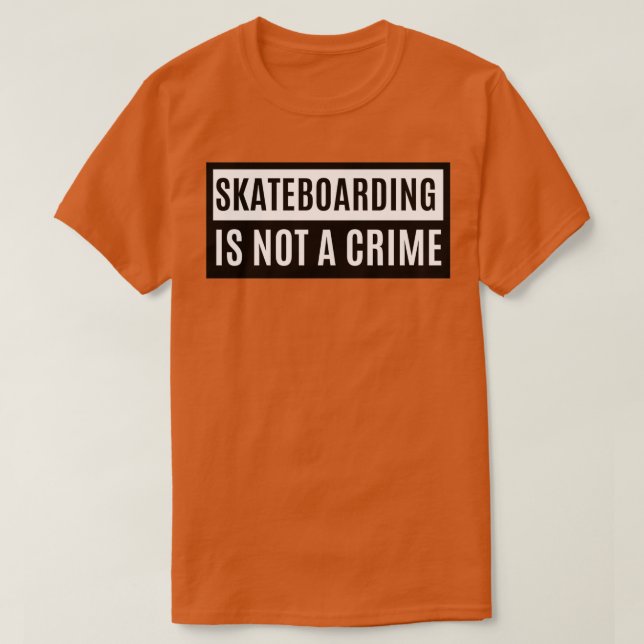 Camiseta O Skate Não É Um Crime 2 1 (Frente do Design)