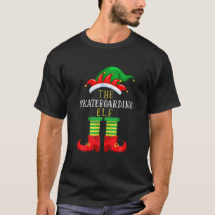 Camiseta O Skateboard Elf Natal Engraçado Matança Familia