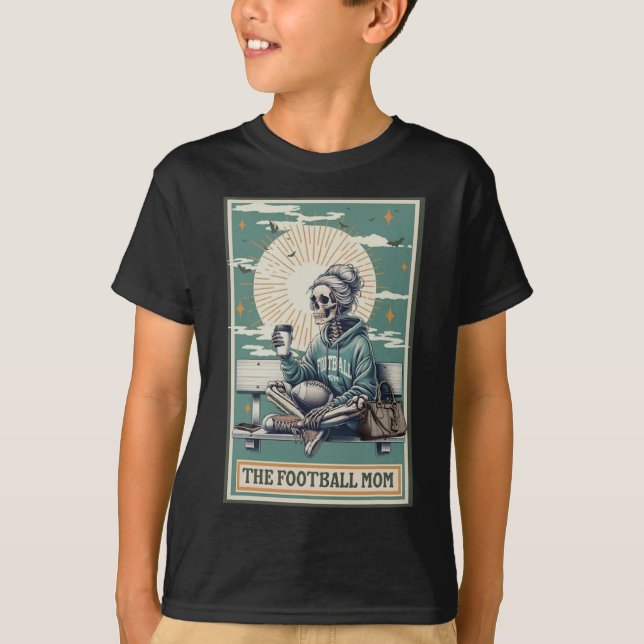 Camiseta O Skeleton Tarot Card Ballpark Mãe (Frente)