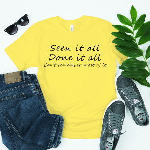 Camiseta O slogan engraçado cita presentes dos amigos do