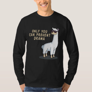Camiseta O Smokey a Lhama Só Você Pode Prevenir o Drama