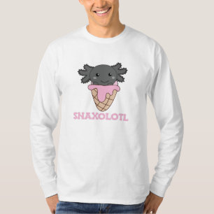 Camiseta O Snaxolotl Axolotl Alinha Sorvete De Animais Doce
