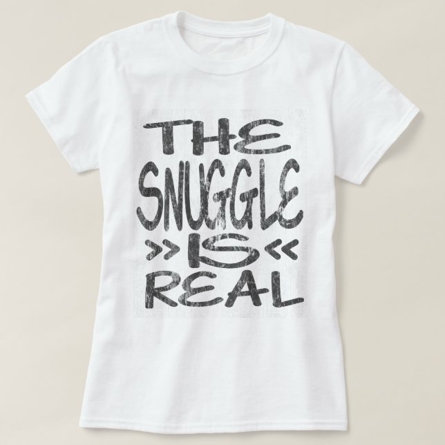 Camiseta O Snuggle é DS real (Frente do Design)