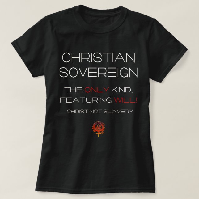 CAMISETA O SOBERANO CRISTÃO LIVRE IRÁ JESUS CRISTIANIDADE (Frente do Design)