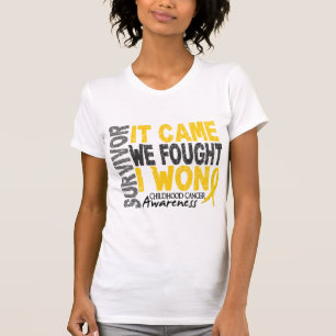 Camiseta O sobrevivente de câncer que da infância veio n