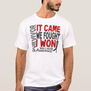 Camiseta O sobrevivente de câncer que da pele veio nós
