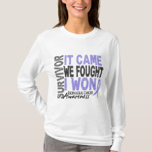 Camiseta O sobrevivente de câncer que esofágico veio nós