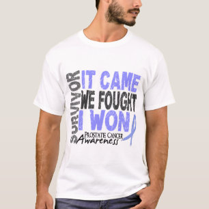 Camiseta O sobrevivente que do cancro da próstata veio nó