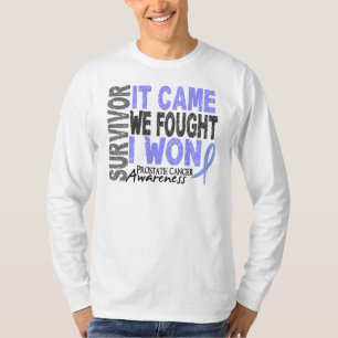 Camiseta O sobrevivente que do cancro da próstata veio nó