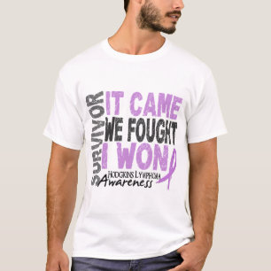 Camiseta O sobrevivente que do linfoma de Hodgkins veio nó