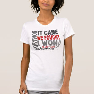 Camiseta O sobrevivente que do tumor cerebral veio nós