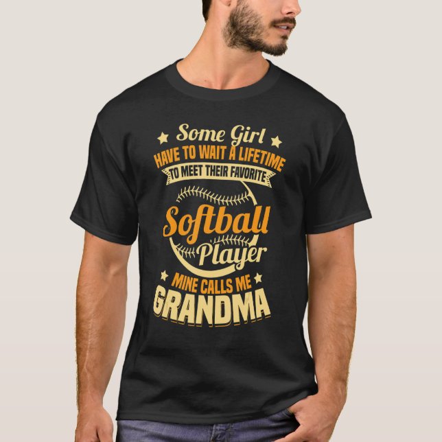 Camiseta O Softball Plain Mine Me Chama Avó (Frente)