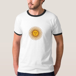 Camiseta O sol de Argentina de pode t-shirt do símbolo