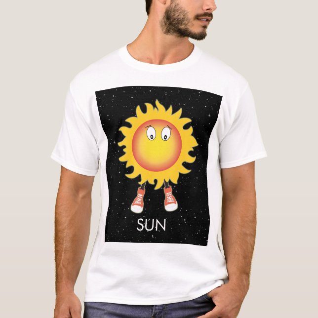 Camiseta O Sol e as Estrelas no Espaço (Frente)