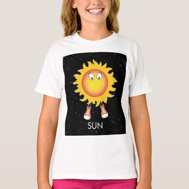 Camiseta O Sol e as Estrelas no Espaço (Frente)