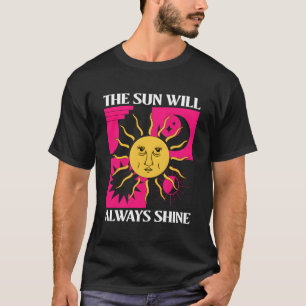 Camiseta O Sol Sempre Brilhará (Com Impressão Do Sol)