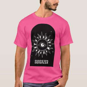 Camiseta O sol Sungazer com os olhos