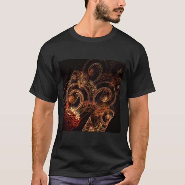 Camiseta O som da Abstrato de música (Frente)
