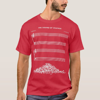 Camiseta O som do som da música silenciosa