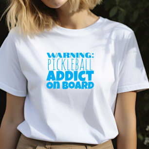 Camiseta O Sonho de Pickleball Lover é um slogan azul engra