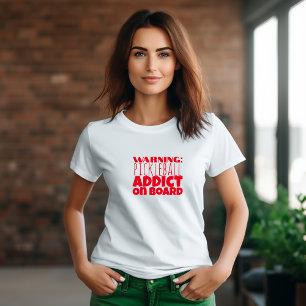 Camiseta O Sonho do Lover do Pickleball é um slogan vermelh