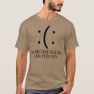 Camiseta O sorriso do Nerd de Ciência da Física Emoticon de