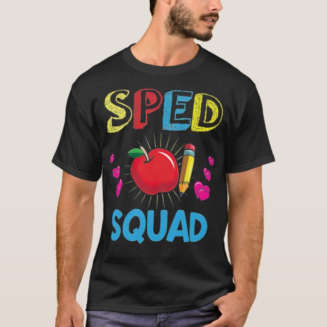 Camiseta O Sped Squad Special precisa de um professor melho (Frente)
