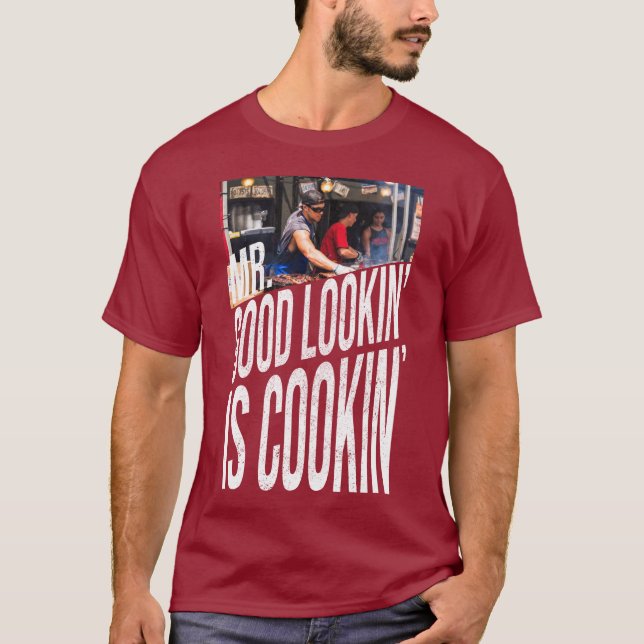 Camiseta O Sr. Boa Olhada É Cozinhar Dia de os pais Engraça (Frente)