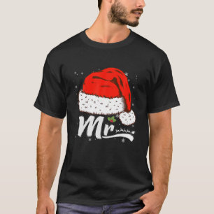 Camiseta O Sr. e a Sra. Claus Casais Correspondendo ao Nata