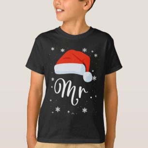 Camiseta O Sr. e a Sra. Claus Casais Correspondendo ao Nata
