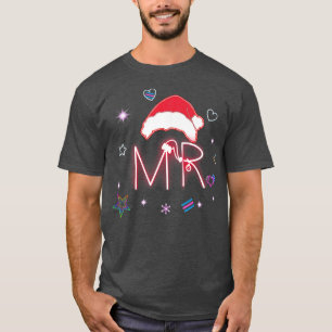 Camiseta O Sr. e a Sra. Claus Casais do Glow Party Christma