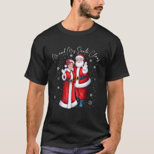 Camiseta O Sr. e a Sra. Papai Noel Casais de Natal