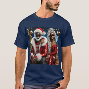 Camiseta O Sr. e a Sra. Papais noeis Folded Greeting Card
