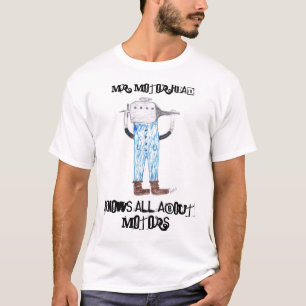 Camiseta O Sr. Motor Cabeça, sabe tudo sobre os motores